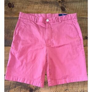 Mens Vineyard‎ Vines Salmon Pink Chino Straight Breaker Shorts Size 34
